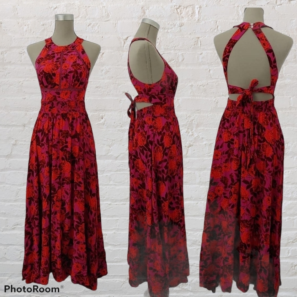 SOLD Abel the Label floral maxi dress size XS - Picture 1 of 13